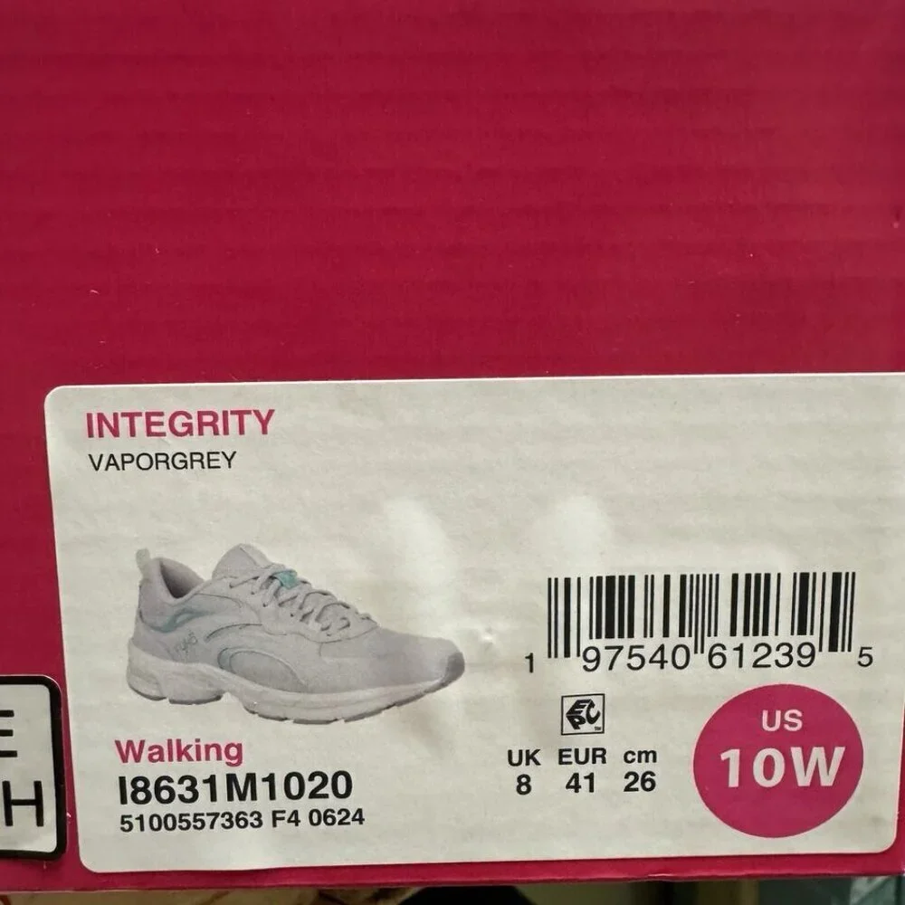 Ryka Womens Integrity Walking Shoe Gray Size 10 M